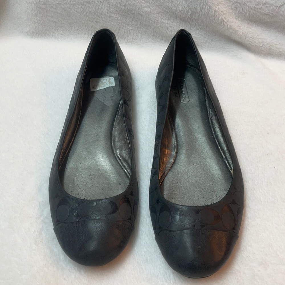 Coach women’s dark grey/black signature shoes